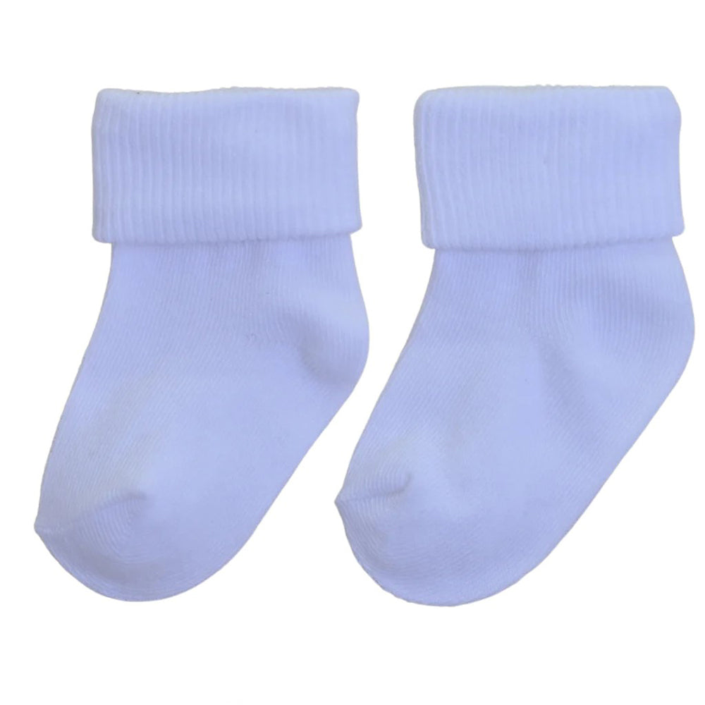 Pex Roma 2 Pack Turn Top Ankle Socks White/White