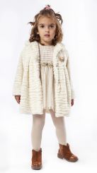 Ebita Waffle Lace Dress And Fun Faux Fur Coat 7288