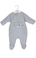 Dandelion Elephant Cotton Sleepsuit Grey DC3148