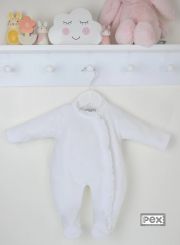Pex Lace Edge Velour Sleepsuit