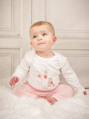 Chamomile Baby Flower Mouse Bodysuit & Trousers