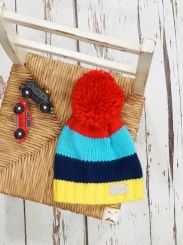 Blade & Rose Bright Stripe Bobble Hat