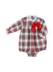 Sardon Spanish Winter Romper Red Check 021AB-63