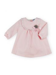 Sardon Spanish Winter Girls Corduroy Dress Baby Pink 021FA-881