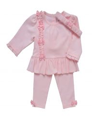 Amore By Kris X Kids Winter Legging Set With Headband Frills And Bows 9047