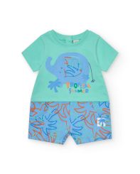 Tuc Tuc Boys Tropical Summer Short Sleeved Romper 8845