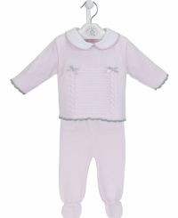 Dandelion Pink Knitted Top And Legging Set A2417