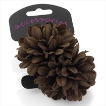 Flower Hair Bobbles - Two Pack: Navy