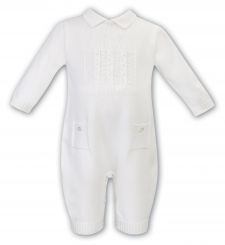 Sarah Louise Boys Winter Knitted All In One In Ivory 008171