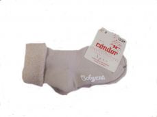 Condor Baby CND Terry Booties With Folded Cuff Beige