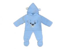 Sardon Spanish Winter Knitted Two Piece Teddy Pale Blue 021VE-321