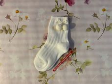 Pex Ivory Pompom Ankle Sock