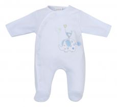 Dandelion Elephant Cotton Sleepsuit Blue DC3148