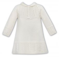 Sarah Louise Winter Knitted Dress Ivory 008136