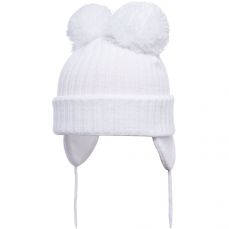 Satila Double Pom-pom Hat Minnie White