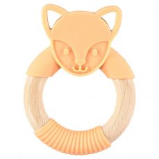 Nibbling Flex Fox Teething Ring Orange