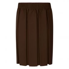 Zeco Schoolwear Box Pleat Skirt Brown GS3002