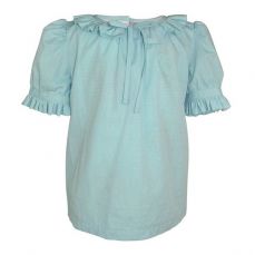 Little Lord & Lady Margot Blue Frill Blouse