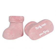 Condor Baby CND Terry Booties With Folded Cuff Pink