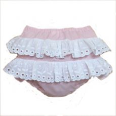 Petit Bebe Pink Frilly Knickers 18562