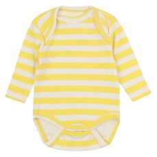 Piccalilly Primrose Stripe Baby Bodysuit