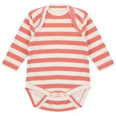 Piccalilly Spicy Orange Stripe Baby Bodysuit