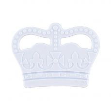 Nibbling Crown Silicone Teething Toy Blue