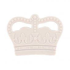 Nibbling Crown Silicone Teething Toy Grey