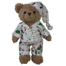 Powell Craft Christmas Teddy Bear In Pyjamas