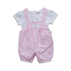 Amore By Kris X Kids Girls Summer Dungaree Set Classic 1016