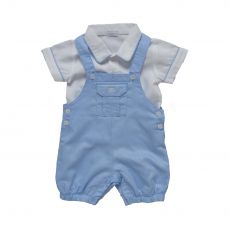 Amore By Kris X Kids Boys Summer Dungaree Set Puppy Party 1039