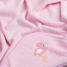 Dandelion Flamingo Pink Hooded Towel B106