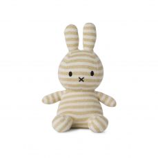 Miffy Organic Cotton Stripe Cream And Gold 23cm