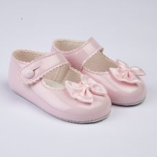 Early Days Baypod Girls Pram Shoe Pink Patent B604