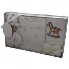 Amore By Kris X Kids Seven Piece Rocking Horse Gift Set Ivory 3294