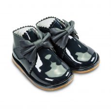 Borboleta Sharon Boots Navy Patent