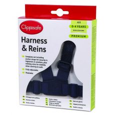 Clippasafe Premium Harness And Reins With Anchor Straps Navy