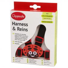 Clippasafe Ladybird Designer Premium Harness And Reins With Anchor Straps