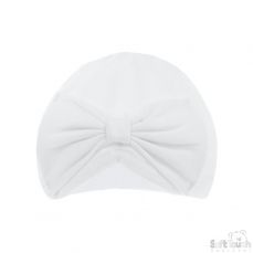 Soft Touch Turban Style Hat White