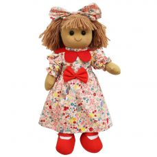 Powell Craft Rag Doll Printed Dress With Petal Collar