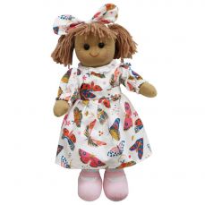 Powell Craft Rag Doll Mixed Butterfly Printed Dress