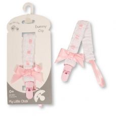 My Little Chick Dummy Clip Lace And Bow Pink