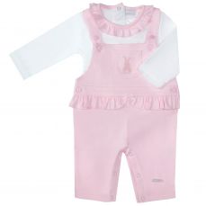 Amore By Kris x Kids Winter Girls Pink Bunny Dungaree 5017