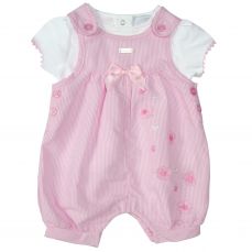 Amore By Kris X Kids Girls Summer Flower Dungaree Set 6032