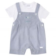 Amore By Kris X Kids Summer Fish Dungaree Set 6035