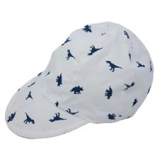 Pesci Baby Boys Peaked Cap Dino White