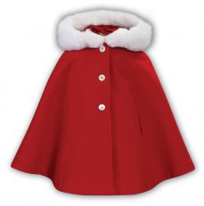 Sarah Louise Winter Cape Red 013169
