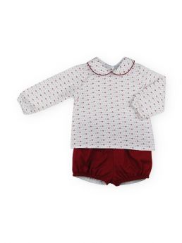 Sardon Spanish Winter Boys Jam Pant Set Garnet 021FA-895