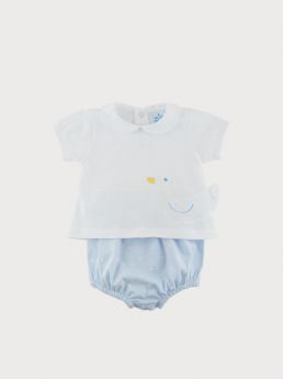 Sardon Spanish Summer Pale Blue Duck Bloomer Set HA-302