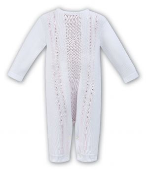 Dani By Sarah Louise Knitted All In One White/Pink D09252